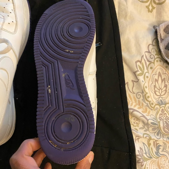 LA LAKERS AIR FORCE ONES MENS SZ 12 - Picture 3 of 8